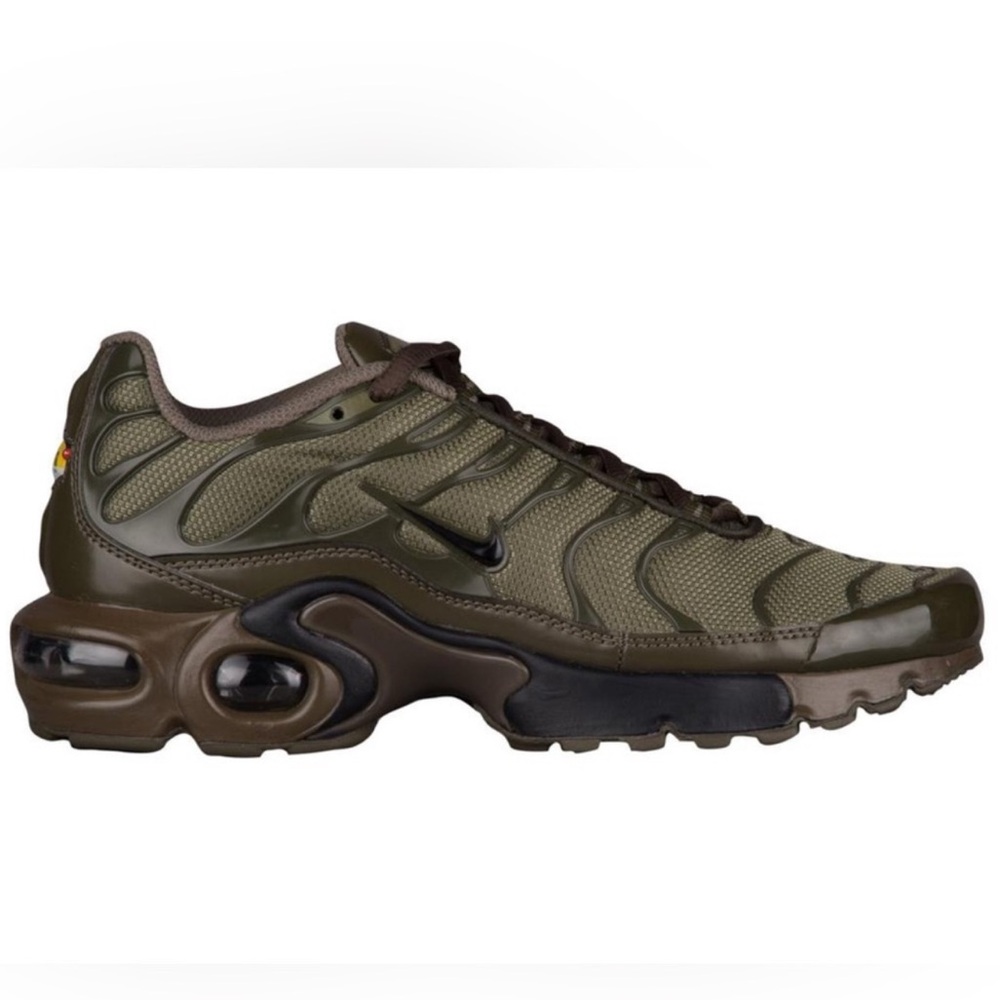 Nike Air Max Plus Olive Green cargo and Brown Nike Sneakers size  7 youth